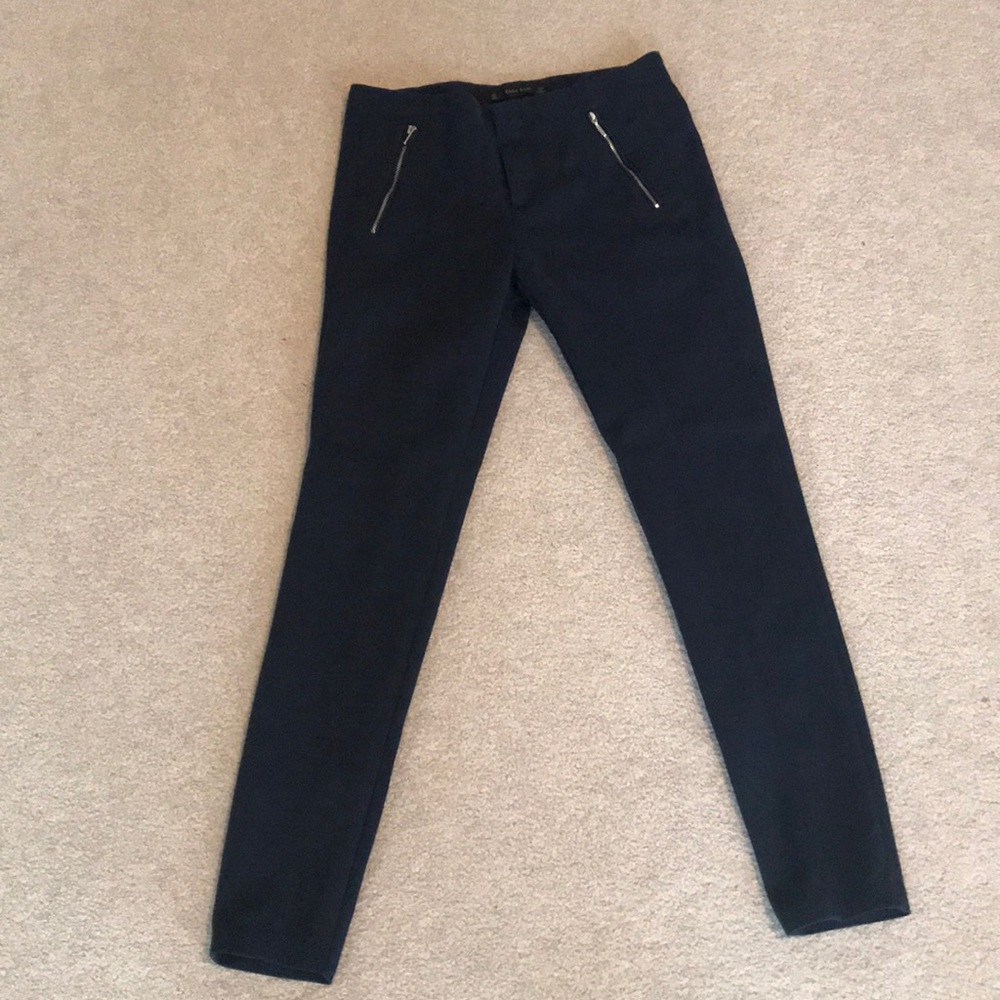 Zara navy blue pants-Size S